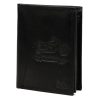  Pánska kožená peňaženka Money Kepper CDD 5601 BIKE čierna s motívom motorky 10 x 13 x 2,5 cm