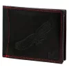  Pánska kožená peňaženka Money Kepper CDD 5600 BIRD čierno-červená, vzor orla 12,5 x 10 x 2,5 cm