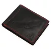  Pánska kožená peňaženka Money Kepper CDD 5600 BIRD čierno-červená, vzor orla 12,5 x 10 x 2,5 cm