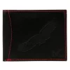  Pánska kožená peňaženka Money Kepper CDD 5600 BIRD čierno-červená, vzor orla 12,5 x 10 x 2,5 cm