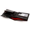  Pánska kožená peňaženka Money Kepper CDD 5600 BIKE čierno-červená 12,5 x 10 x 2,5 cm