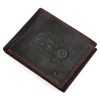  Pánska kožená peňaženka Money Kepper CDD 5600 BIKE čierno-červená 12,5 x 10 x 2,5 cm