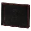  Pánska kožená peňaženka Money Kepper CDD 5600 EAGLE čierno-červená, motív orla 12,5 x 10 x 2,5 cm