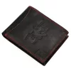  Pánska kožená peňaženka Money Kepper CDD 5600 REBEL VINTAGE čierno-červená 12,5 x 10 x 2,5 cm