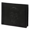  Pánska kožená peňaženka Money Kepper CDD 5600 SKULL čierna, vzor lebky 12,5 x 10 x 2,5 cm