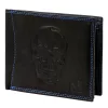  Pánska kožená peňaženka Money Kepper CDD 5600 SKULL čierna, vzor lebky 12,5 x 10 x 2,5 cm