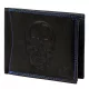  Pánska kožená peňaženka Money Kepper CDD 5600 SKULL čierna, vzor lebky 12,5 x 10 x 2,5 cm