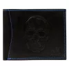  Pánska kožená peňaženka Money Kepper CDD 5600 SKULL čierna, vzor lebky 12,5 x 10 x 2,5 cm