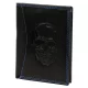  Pánska kožená peňaženka Money Kepper CDD 5601 SKULL čierna, motív lebky 10 × 13 × 2,5 cm