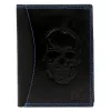  Pánska kožená peňaženka Money Kepper CDD 5601 SKULL čierna, motív lebky 10 × 13 × 2,5 cm