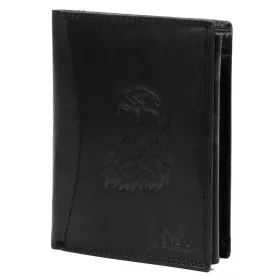    Pánska kožená peňaženka Money Kepper CDD 5601 EAGLE čierna, motív orla 10 × 13 × 2,5 cm