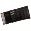  Pánska kožená peňaženka Money Kepper CDD 5601 EAGLE čierno-červená, motív orla 10 × 13 × 2,5 cm
