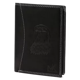    Pánska kožená peňaženka Money Kepper CDD 5601 EAGLE čierna, motív orla 10 × 13 × 2,5 cm