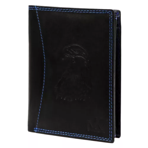  Pánska kožená peňaženka Money Kepper CDD 5601 EAGLE čierna, motív orla 10 × 13 × 2,5 cm