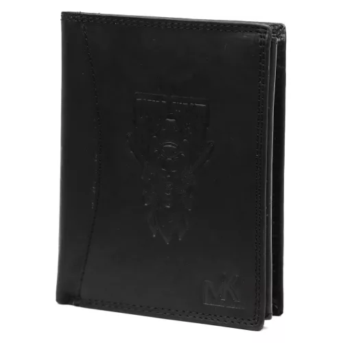  Pánska kožená peňaženka Money Kepper CDD 5601 WILD WEST čierna 10 × 13 × 2,5 cm