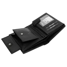    Pánska kožená peňaženka Money Kepper CDD 5601 WILD WEST čierna 10 × 13 × 2,5 cm