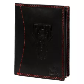    Pánska kožená peňaženka Money Kepper CDD 5601 WILD WEST čierno-červená 10 × 13 × 2,5 cm