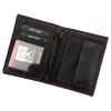  Pánska kožená peňaženka Money Kepper CDD 5601 WILD WEST čierno-červená 10 × 13 × 2,5 cm