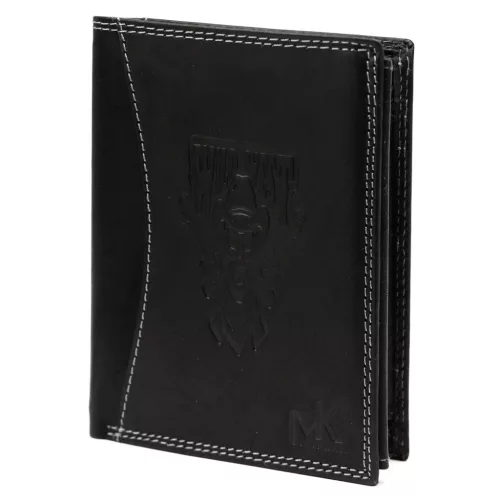  Pánska kožená peňaženka Money Kepper CDD 5601 WILD WEST čierna 10 × 13 × 2,5 cm