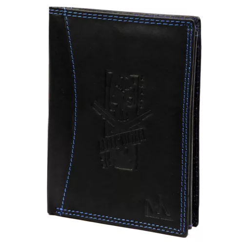  Pánska kožená peňaženka Money Kepper CDD 5601 REBEL VINTAGE čierna 10 x 13 x 2,5 cm