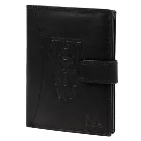    Pánska kožená peňaženka Money Kepper CDD 5601B WILD WEST čierna 10,5 x 13 x 2,5 cm