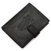  Pánska kožená peňaženka Money Kepper CDD 5601B WILD WEST čierna 10,5 x 13 x 2,5 cm