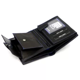    Pánska kožená peňaženka Money Kepper CDD 5601B WILD WEST čierna 10,5 x 13 x 2,5 cm