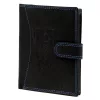  Pánska kožená peňaženka Money Kepper CDD 5601B WILD WEST čierna 10,5 x 13 x 2,5 cm