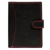  Pánska kožená peňaženka Money Kepper CDD 5601B WILD WEST čierno-červená 10,5 x 13 x 2,5 cm