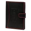  Pánska kožená peňaženka Money Kepper CDD 5601B WILD WEST čierno-červená 10,5 x 13 x 2,5 cm