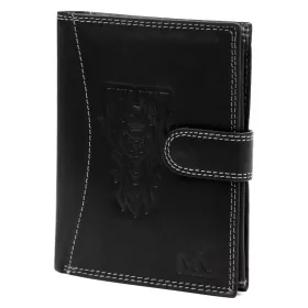    Pánska kožená peňaženka Money Kepper CDD 5601B WILD WEST čierna 10,5 x 13 x 2,5 cm