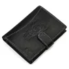  Pánska kožená peňaženka Money Kepper CDD 5601B WILD WEST čierna 10,5 x 13 x 2,5 cm