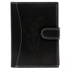  Pánska kožená peňaženka Money Kepper CDD 5601B WILD WEST čierna 10,5 x 13 x 2,5 cm