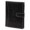  Pánska kožená peňaženka Money Kepper CDD 5601B WILD WEST čierna 10,5 x 13 x 2,5 cm