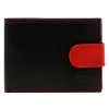  Pánska kožená peňaženka Money Kepper CNM 5600B RFID čierno-červená 13,5 x 9,5 x 3 cm