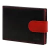  Pánska kožená peňaženka Money Kepper CNM 5600B RFID čierno-červená 13,5 x 9,5 x 3 cm