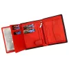  Pánska kožená peňaženka Money Kepper SN5601 RFID čierno-červená 10 x 12,5 x 2,5 cm