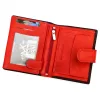  Pánska kožená peňaženka Money Kepper SN5601B RFID čierno-červená 10,5 x 12,5 x 3 cm