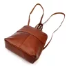  Dámsky hnedý hovädzí kožený batoh Voyager 517 DOLLARO 23 x 27 x 8 cm