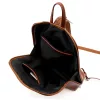  Dámsky hnedý hovädzí kožený batoh Voyager 517 DOLLARO 23 x 27 x 8 cm