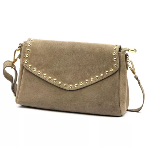  Dámska crossbody kabelka Luka 26-057 zo semišovej kože 25 x 16 x 8 cm