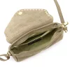  Dámska crossbody kabelka Luka 26-057 zo semišovej kože 25 x 16 x 8 cm