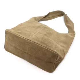    Dámska kožená kabelka cez rameno Camilla PREMIUM 10.006 v béžovej farbe, 35 x 32 x 15 cm