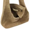  Dámska kožená kabelka cez rameno Camilla PREMIUM 10.006 v béžovej farbe, 35 x 32 x 15 cm