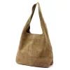  Dámska kožená kabelka cez rameno Camilla PREMIUM 10.006 v béžovej farbe, 35 x 32 x 15 cm