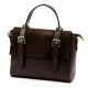  Dámska kožená kabelka Luka 26-056 hnedá, crossbody 26 x 19 x 11 cm