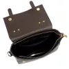  Dámska kožená kabelka Luka 26-056 hnedá, crossbody 26 x 19 x 11 cm
