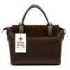  Dámska kožená kabelka Luka 26-056 hnedá, crossbody 26 x 19 x 11 cm
