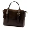  Dámska kožená kabelka Luka 26-056 hnedá, crossbody 26 x 19 x 11 cm