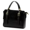  Dámska kožená kabelka Luka 26-056 čierna, crossbody 26 x 19 x 11 cm